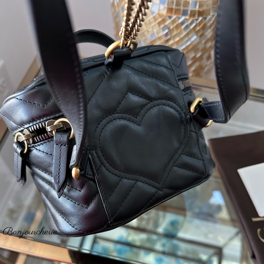 Authentic Gucci Black Quilted crossbody - Picture 10 of 15